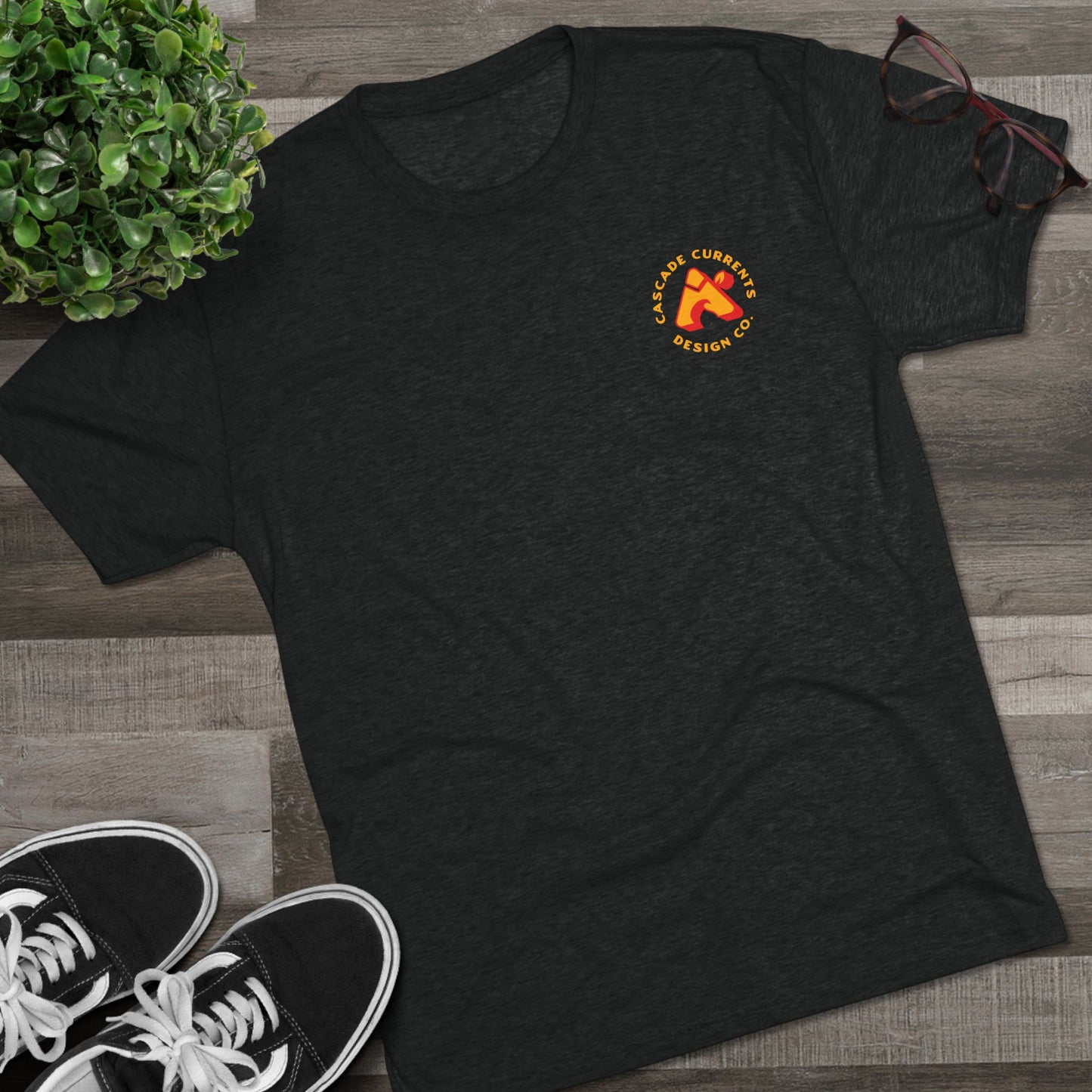 Cascade Currents Unisex Tri-Blend Crew Tee - Quality Northwest Goods