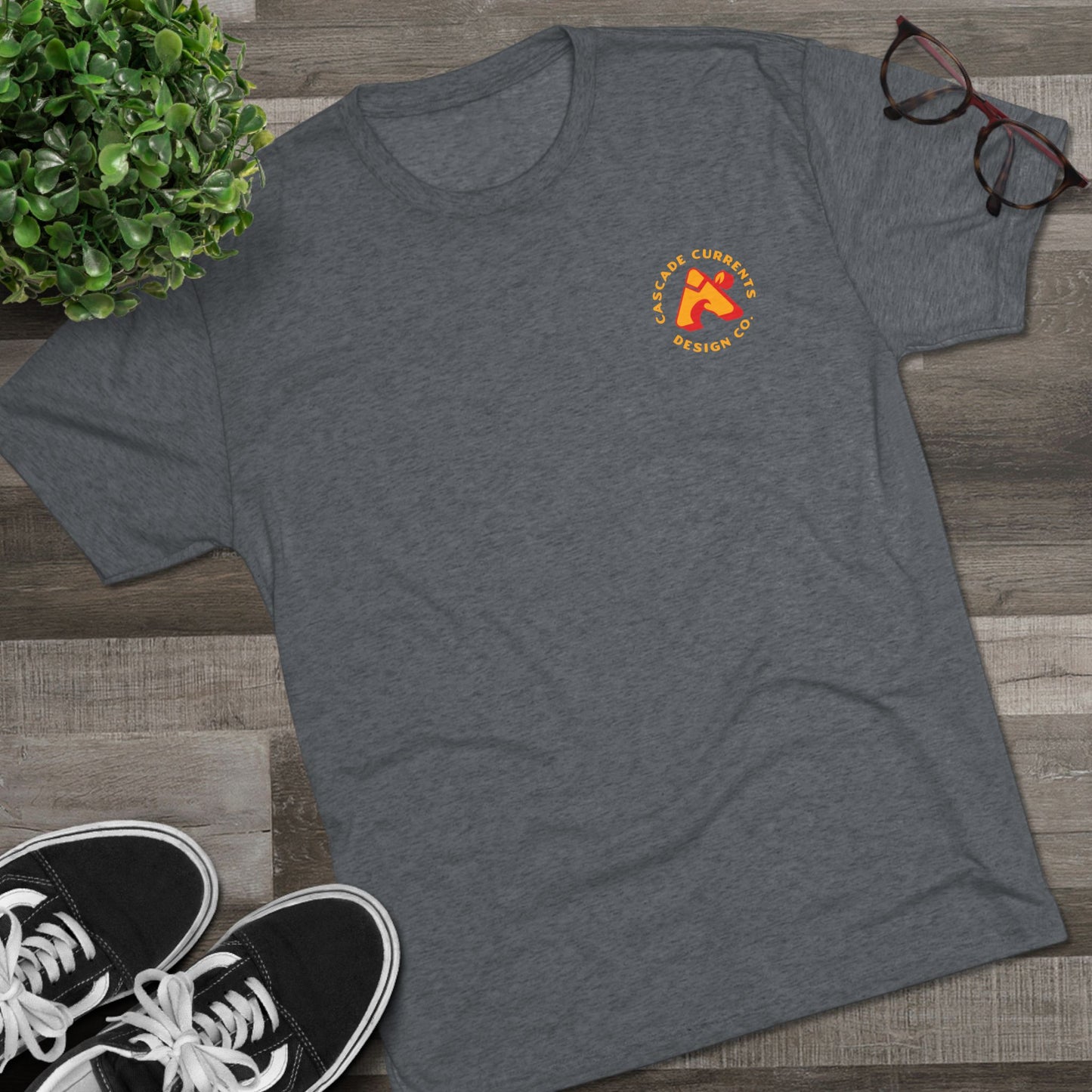Cascade Currents Unisex Tri-Blend Crew Tee - Quality Northwest Goods