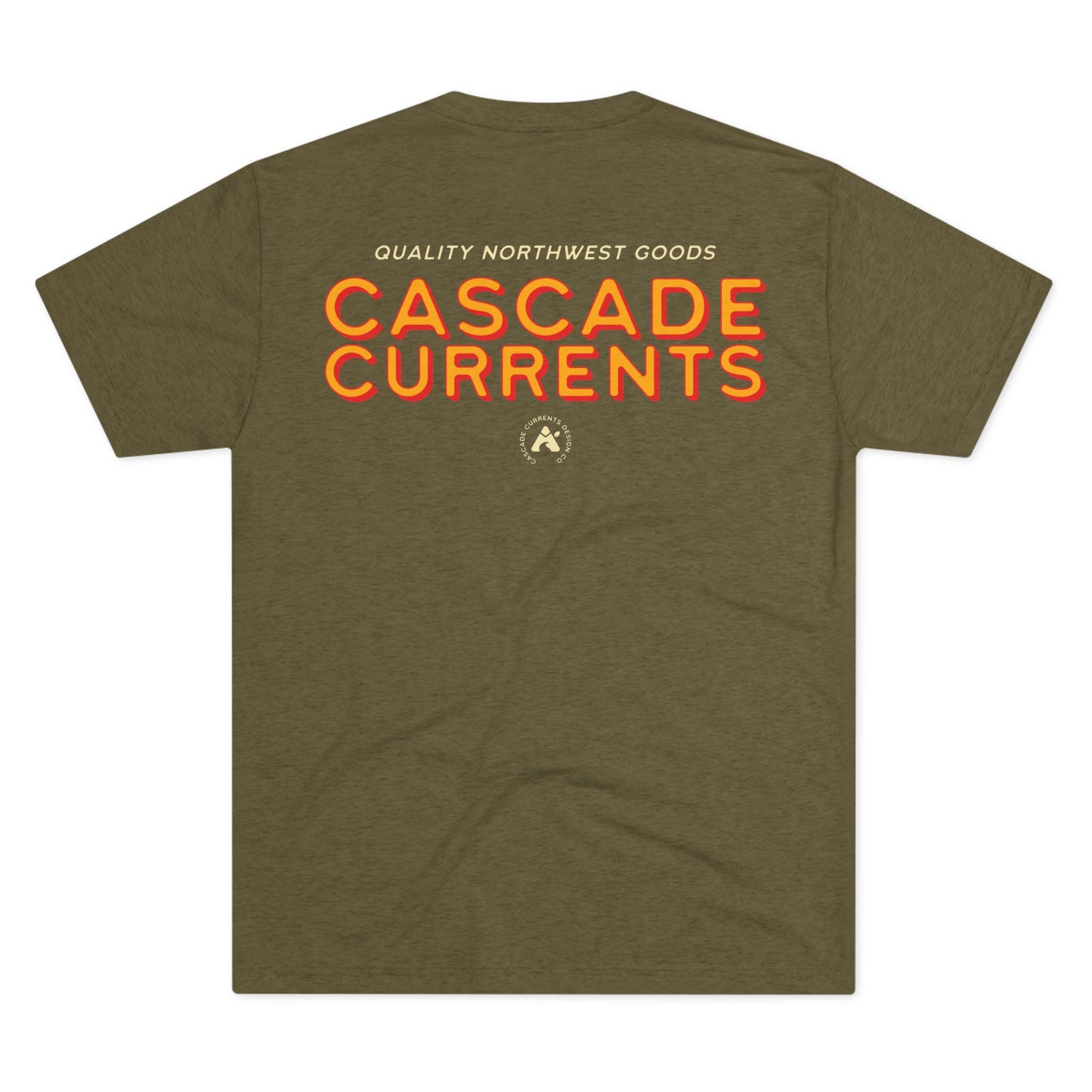 Cascade Currents Unisex Tri-Blend Crew Tee - Quality Northwest Goods