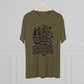 Adventure Goat Mountain Biking Tee - Unisex Tri-Blend Crew