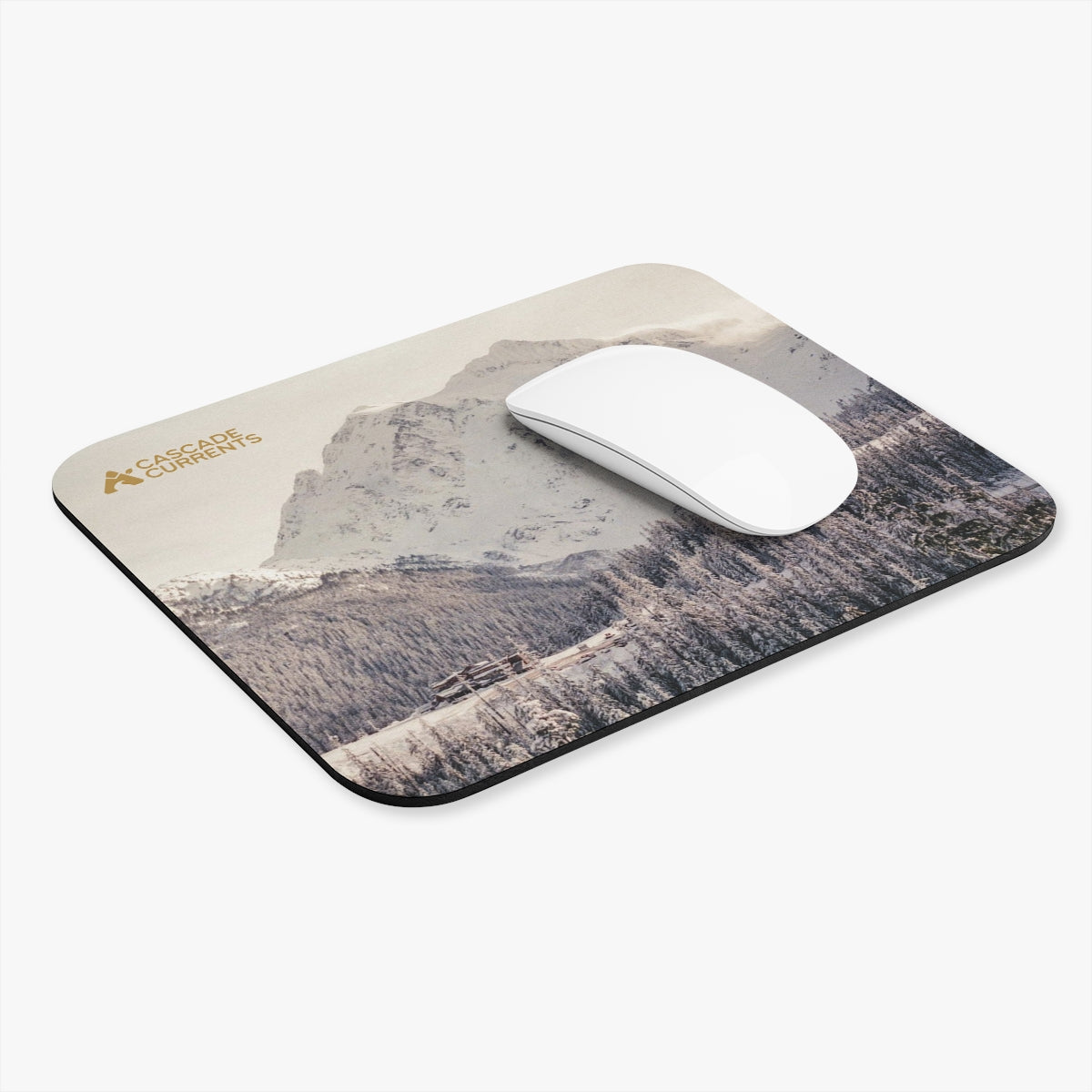 Mt. Baker White Salmon Base Lodge Mouse Pad