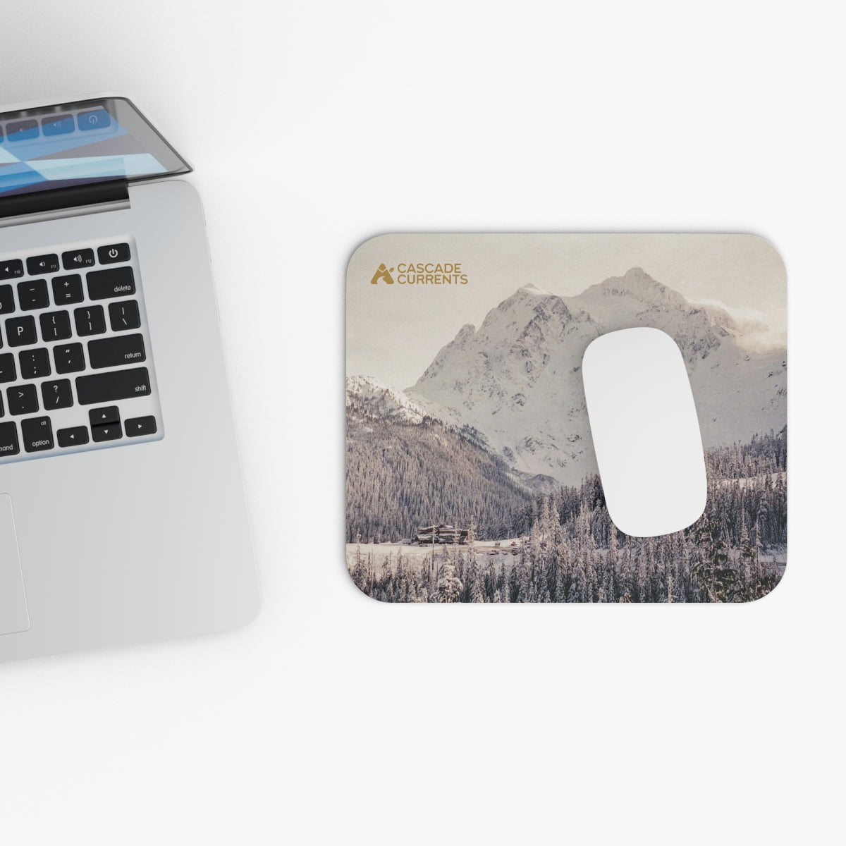 Mt. Baker White Salmon Base Lodge Mouse Pad