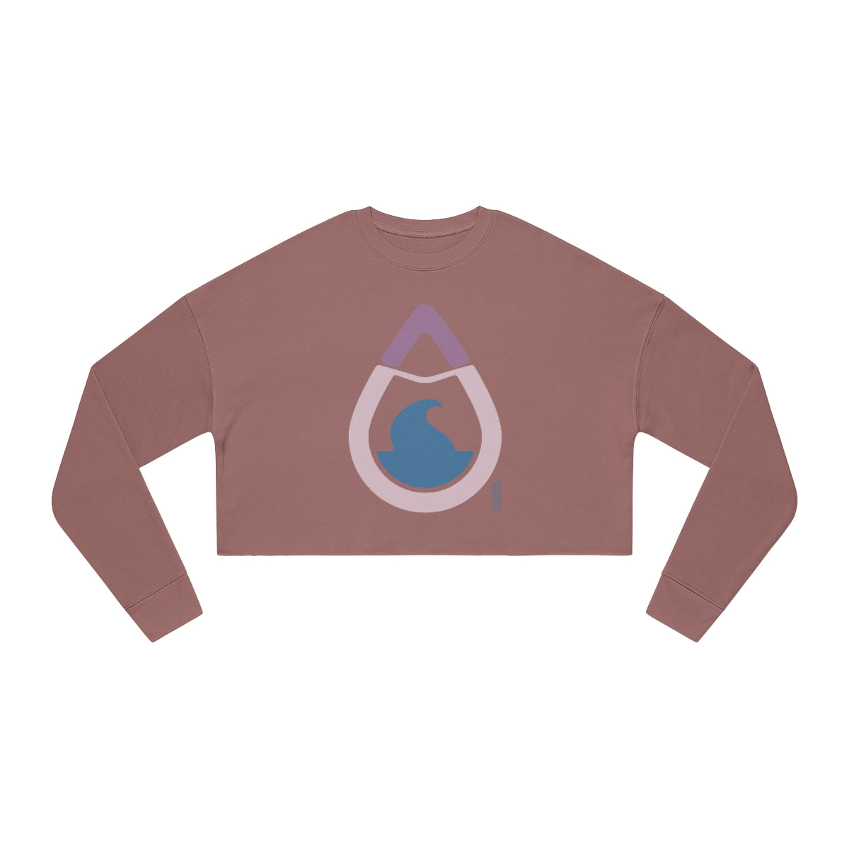 Mountain Water Drop | Women's Cropped Sweatshirt