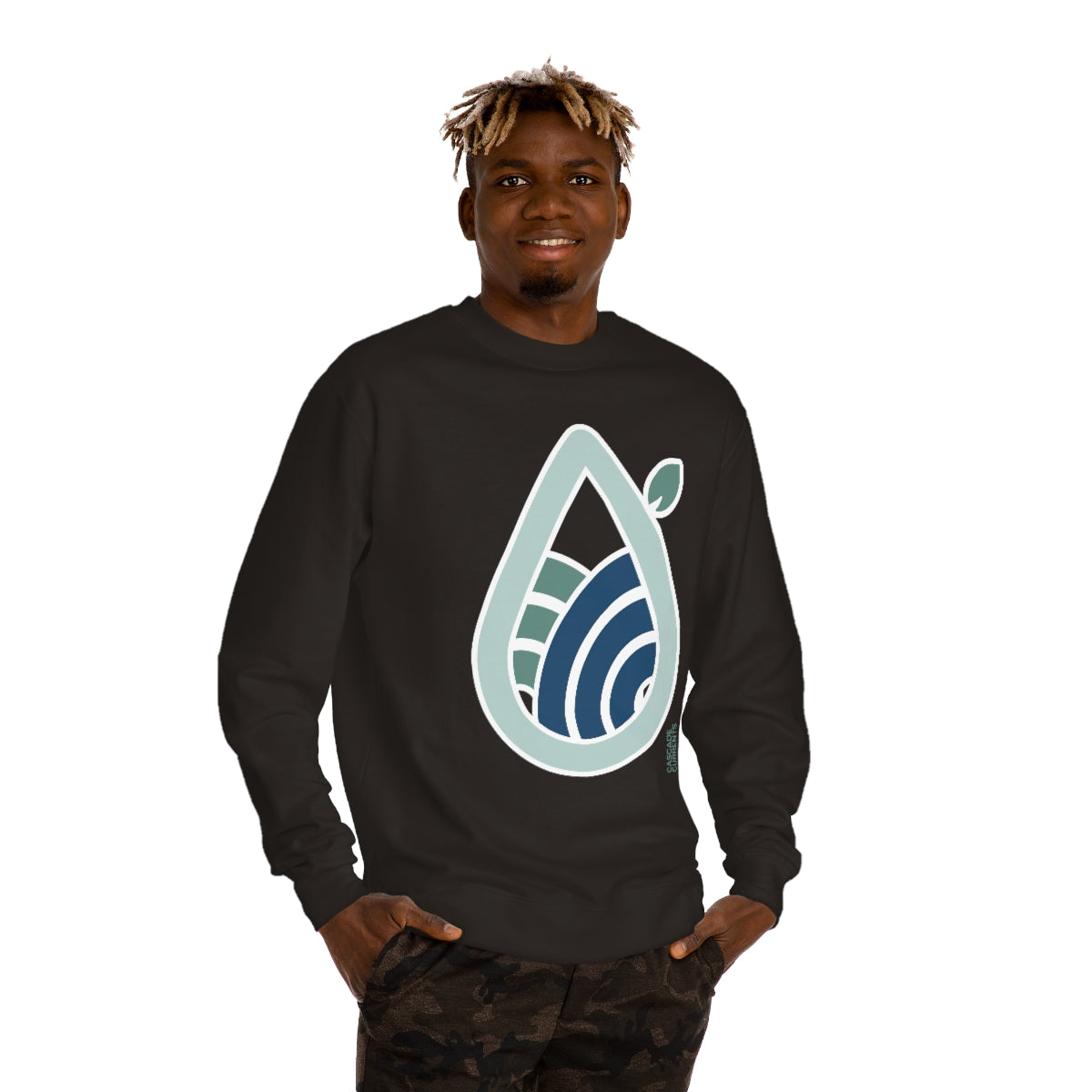 Mountain Water Drop | Unisex Crew Neck Sweatshirt