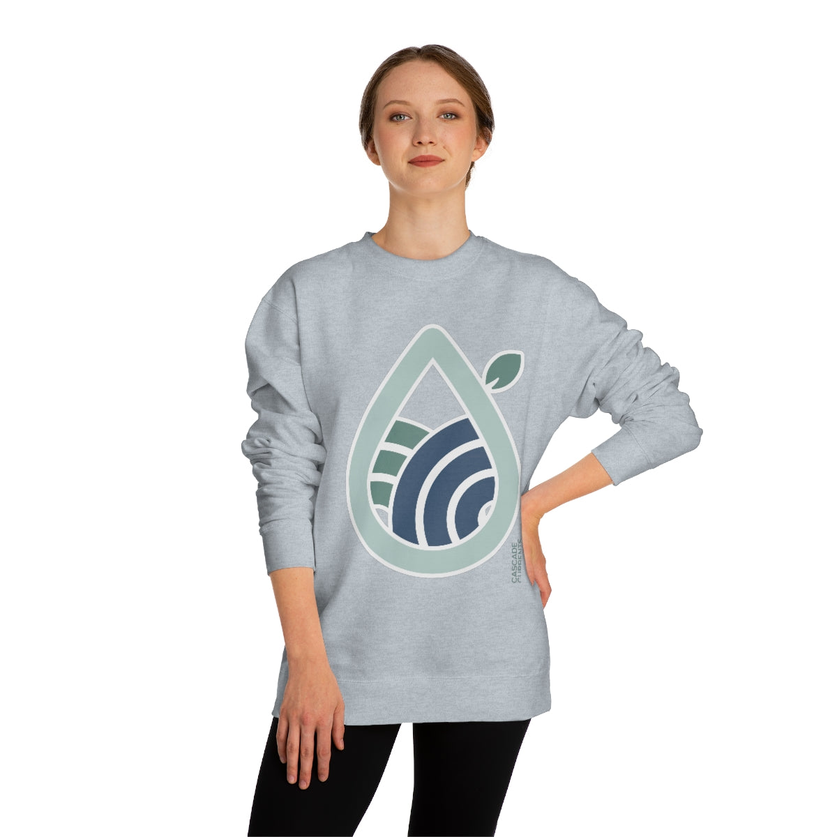 Mountain Water Drop | Unisex Crew Neck Sweatshirt