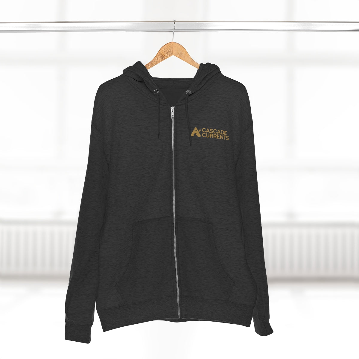 Cascade Currents Type Logo | Unisex Premium Full Zip Hoodie