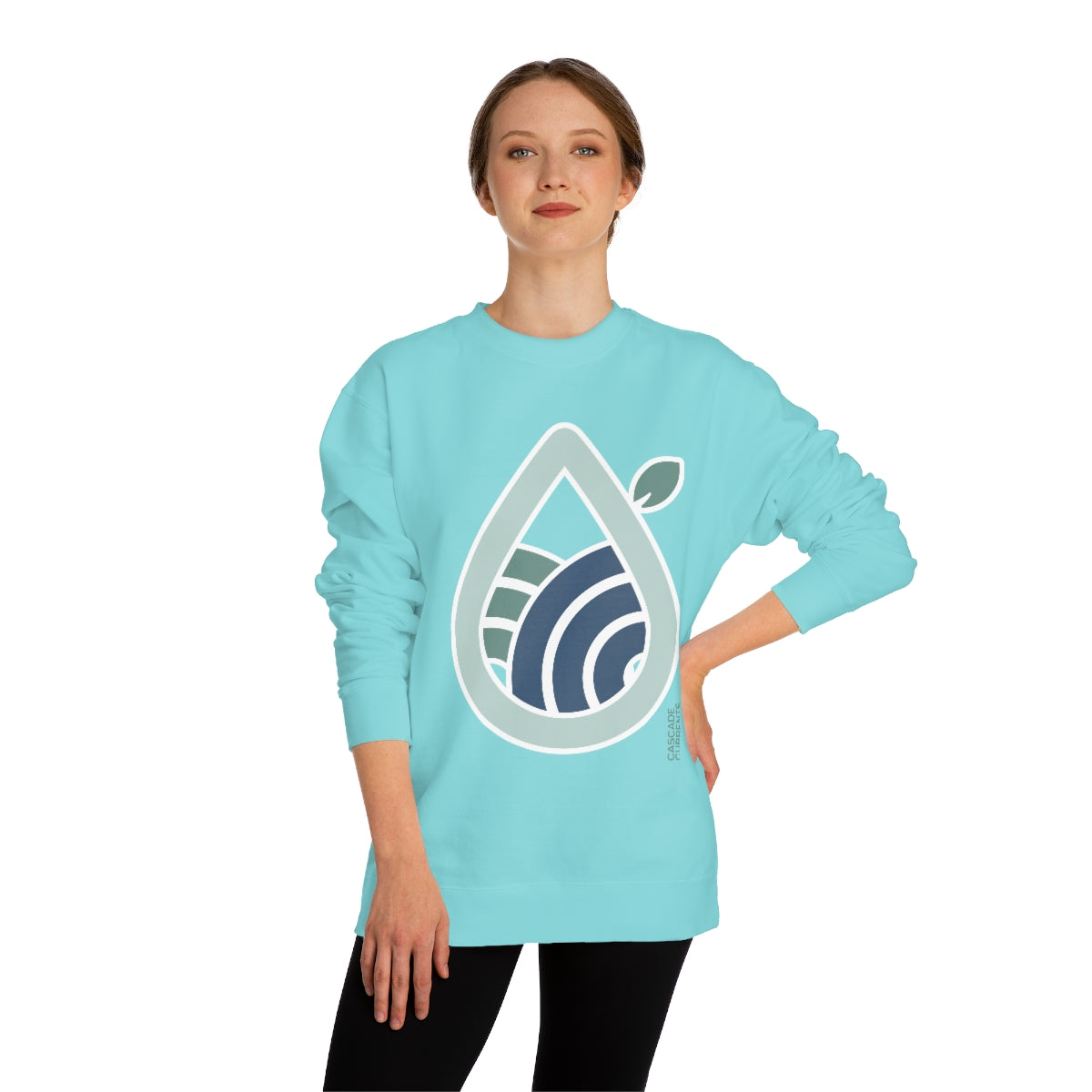 Mountain Water Drop | Unisex Crew Neck Sweatshirt