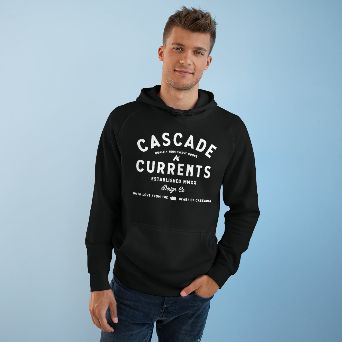 Cascade Currents Logo Type | Unisex Supply Hoodie