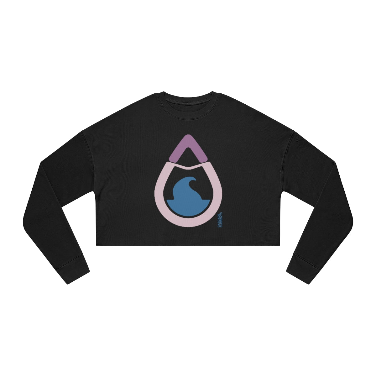 Mountain Water Drop | Women's Cropped Sweatshirt