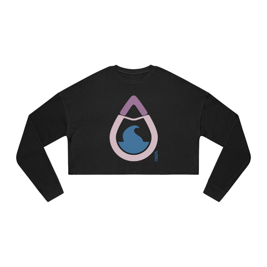 Mountain Water Drop | Women's Cropped Sweatshirt