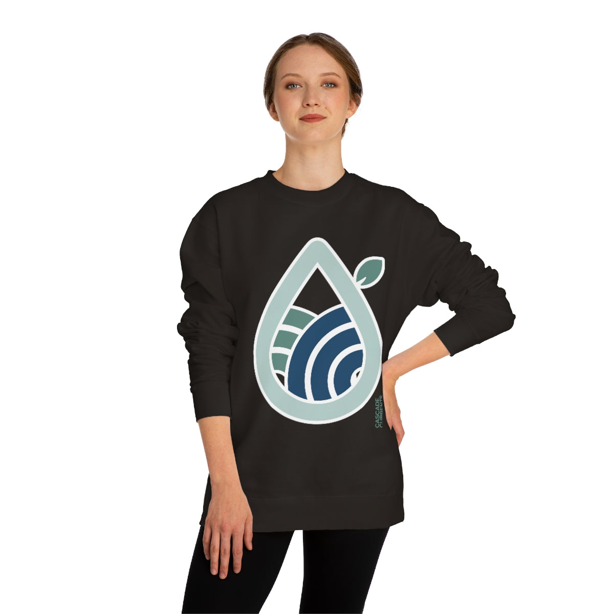 Mountain Water Drop | Unisex Crew Neck Sweatshirt