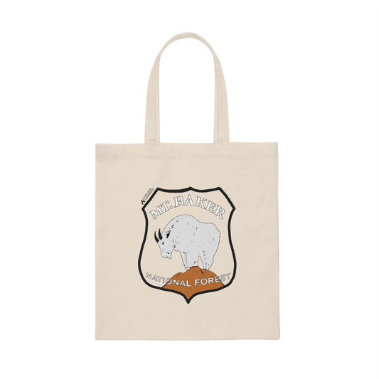 Mt. Baker National Forest GOAT | Canvas Tote Bag